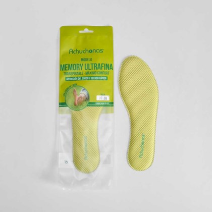 Plantilla memory foam ultrafina ACHUCHONAS mujer