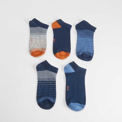 Pack 5x pares calcetines azules hombre