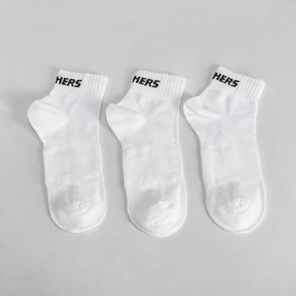 Pack 3x calcetines cortos blancos SKECHERS