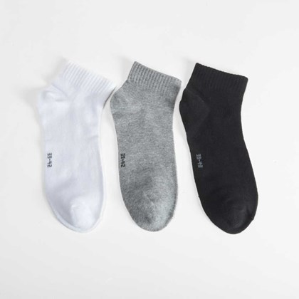 Pack 3x calcetines tobilleros básicos hombre