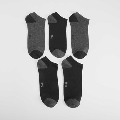 Pack 5x calcetines estampados invisibles