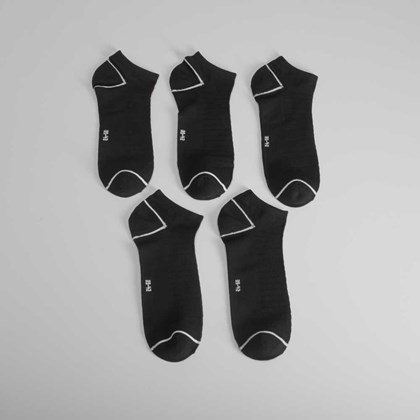 pack 5x calcetines sport negros de hombre