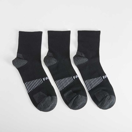 Pack x3 calcetines sport negro MKL