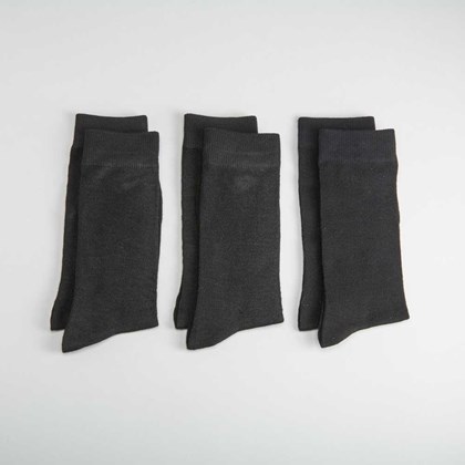 Calcetines vestir negros x3 MKL