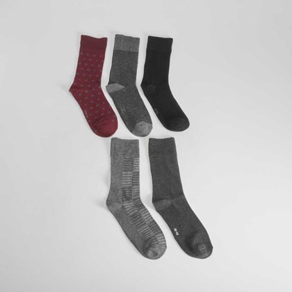 Pack x5 calcetines estampado colores hombre