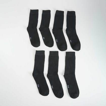 Pack x7 calcetines media caña básico fino MKL