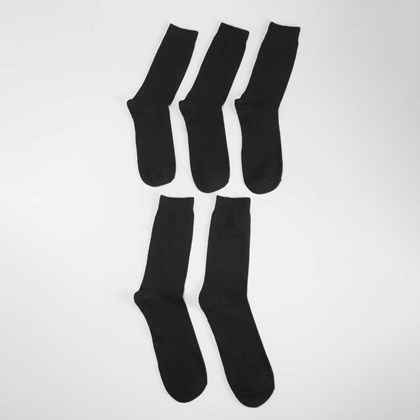 Pack 5 calcetines negros básicos MKL