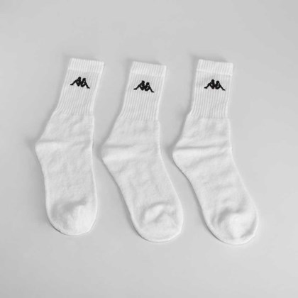 Pack 3x calcetines tenis blancos KAPPA