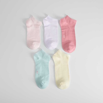 Pack 5x calcetines cortos sport mujer multicolores