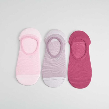 Pack x3 calcetines pikie rosa MKL