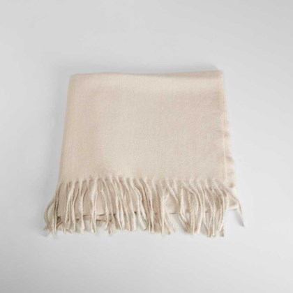 Pashmina básica beige mujer