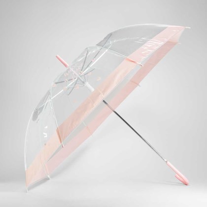 Paraguas transparente grande mensaje