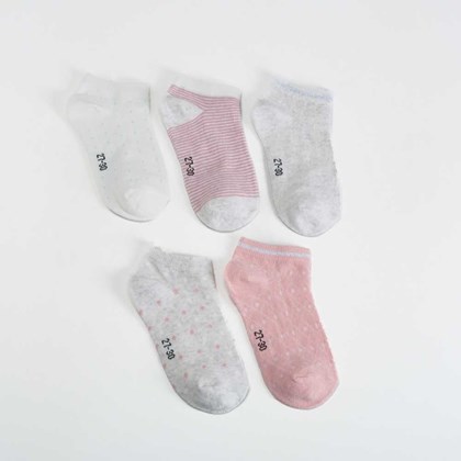 Pack x5 calcetines invisibles texturas color MKL