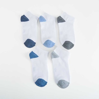 Pack 5x calcetines  bicolor invisibles MKL