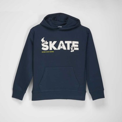 Sudadera azul de skate niño