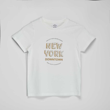 Camiseta blanca New York niño