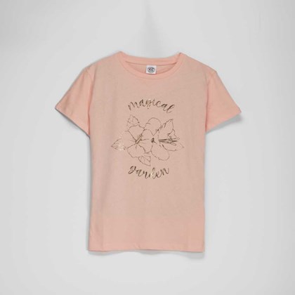 Camiseta naranja manga corta NYC