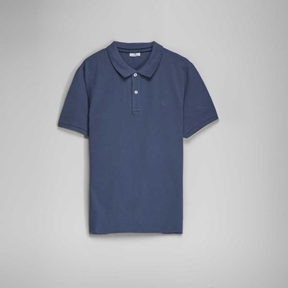 Polo azul botones MR HANSEN