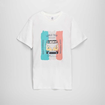 Camiseta hombre van blanca NYC