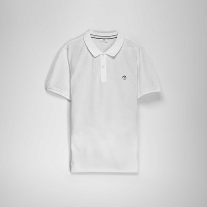 Polo blanco botones MR HANSEN