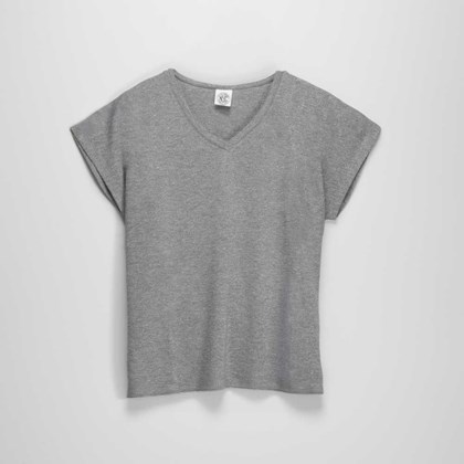Camiseta mujer rayas gris NYC