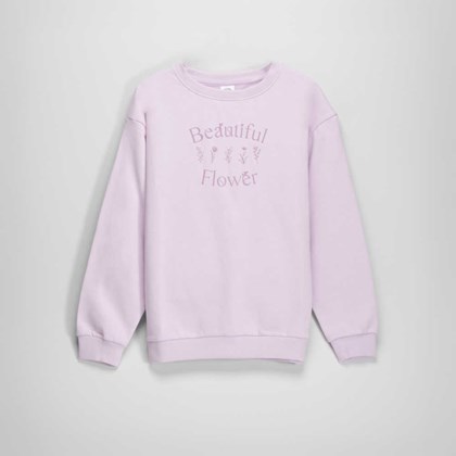 Sudadera mujer lila NYC