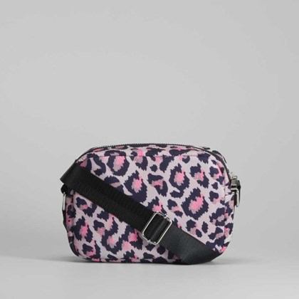 Bandolera nylon estampado leopardo NYC