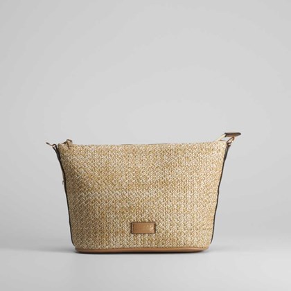 Bandolera rafia camel PICCOLA PIU