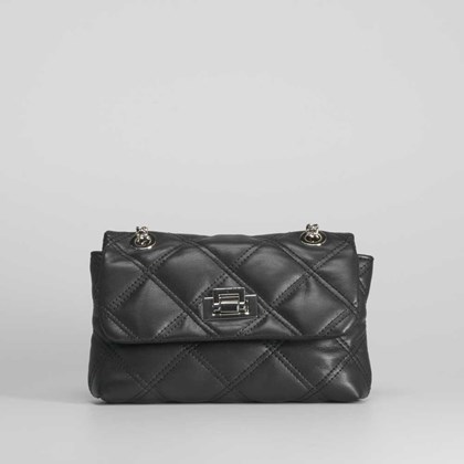 Bolso bandolera acolchado negro NYC