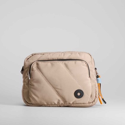 Bolso bandolera nylon acolchado camel NYC