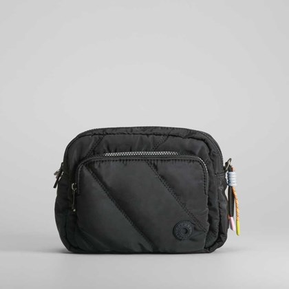 Bolso bandolera nylon acolchado negro NYC