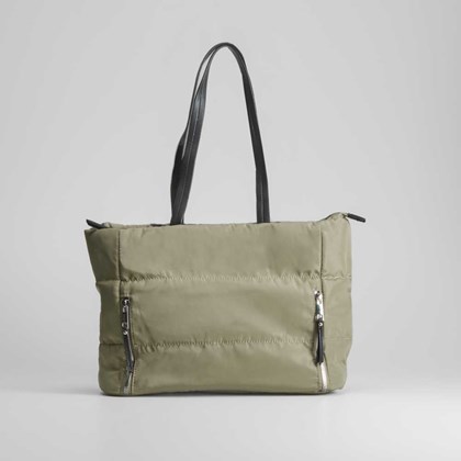 Bolso shopper nylon khaki NYC