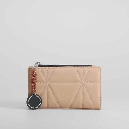 Cartera engomada beige llavero NYC