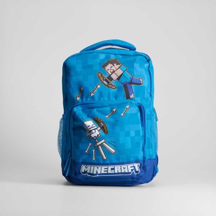 Mochila azul infantil MINECRAFT