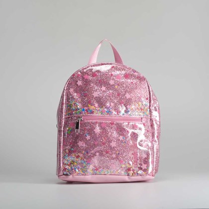 Mochila rosa transparente estrellas OH GIRL