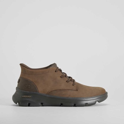 Botín Slip Ins Garza marrón SKECHERS