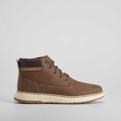 Botín plano Relaxed Fit marrón SKECHERS