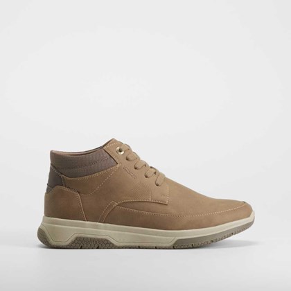 Botín plano Hexaflex basalto camel COMFEET