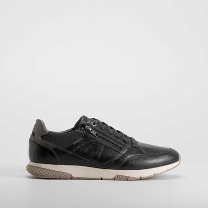 Deportiva urbana cremallera negra COMFEET