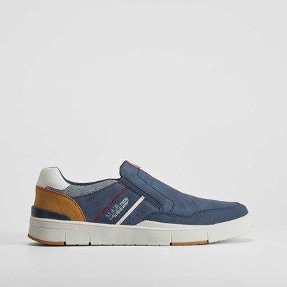 Deportiva casual slip on azul marino SENDA ROAD