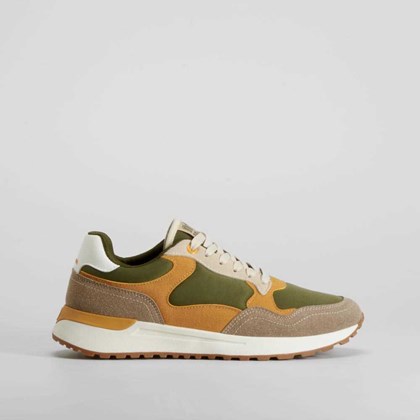 Zapatilla casual retro jogger verde NYC