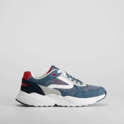 Zapatilla urbana cordones azul DUNLOP