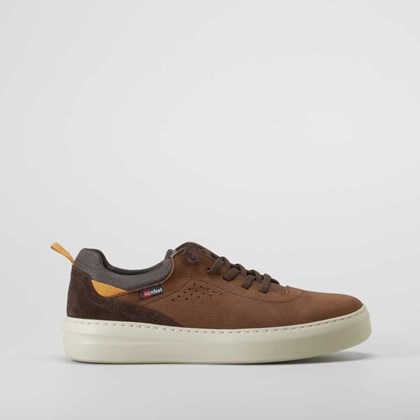 Deportiva confort manyara piel marrón COMFEET