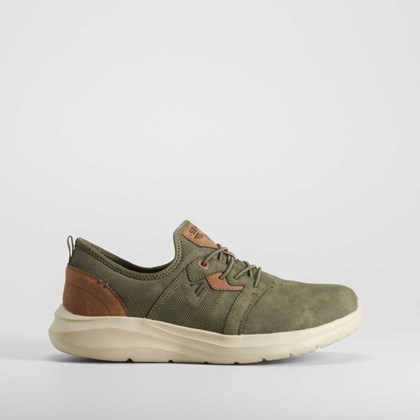 Deportiva casual bungees kaki SENDA ROAD