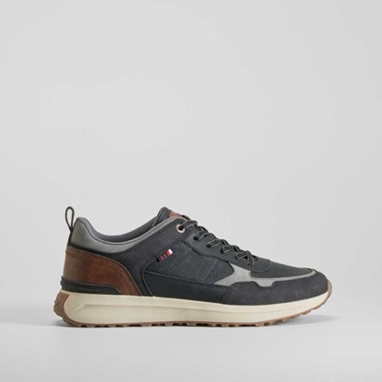 Deportiva retro casual negra SENDA ROAD