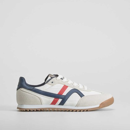 Sneaker retro blanca NYC