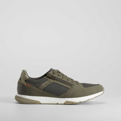 Zapatilla deportiva verde cremallera COMFEET