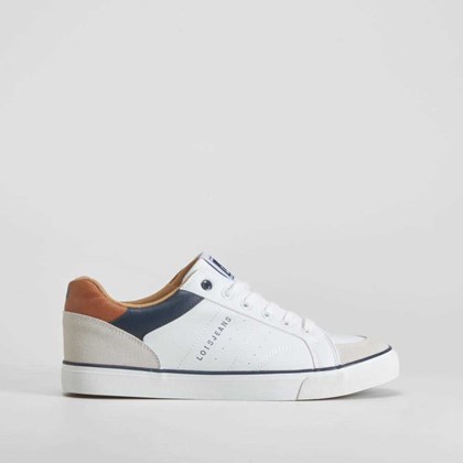Zapatilla casual cordones blanca LOIS