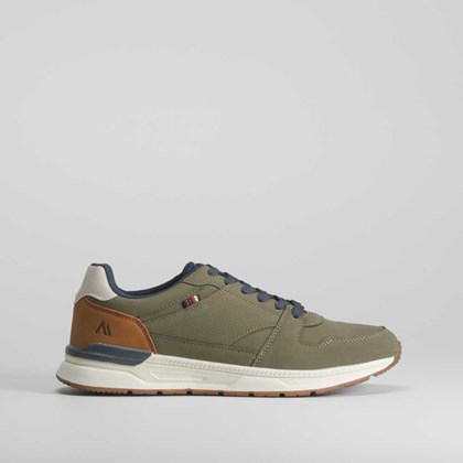 Zapatilla retro running verde SENDA ROAD