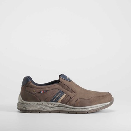 Deportiva casual slip on marrón SENDA ROAD